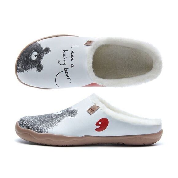 UIN Women's Mules Comfort Travel Shoes Wide Toe Casual Slippers(BE WITH YOU) - Picture 1 of 8